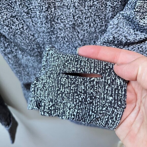 Lululemon Runderful Long Sleeve Reconnect Jacquard Running Luon White Black - Sz - Picture 5 of 6